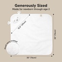 Keababies Toalla con capucha para bebé Cuddle (cordero, pequeña), tamaño: pequeña / color: cordero