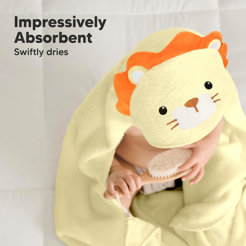 Keababies Toalla con capucha para bebé Cuddle (león), color: león