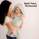 Keababies Toalla con capucha para bebé Luxe (Serenity), estilo: Serenity