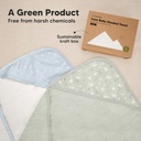 Keababies Toalla con capucha para bebé Luxe (Serenity), estilo: Serenity