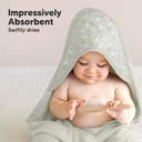 Keababies Toalla con capucha para bebé Luxe (Serenity), estilo: Serenity