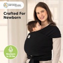 Keababies Wrap Original (Trendy Black), Color: Trendy Black