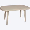 MESA LOTUS OVALADA CREMA 55X32