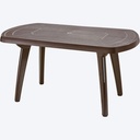 MESA LOTUS OVALADA MARRON  55X32