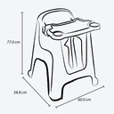 SILLA PARA COMER BEBE MULTICOLOR