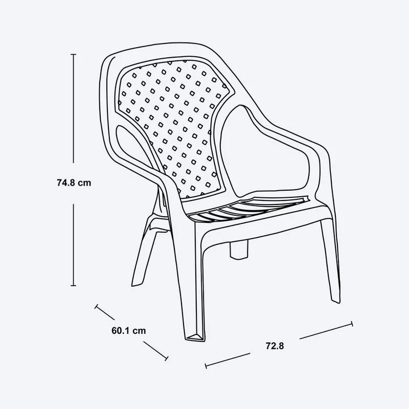 SILLA PLAYERA CREMA