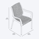 SILLA SHIA CON BRAZO MOCA