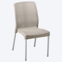 SILLA SHIA SIN BRAZO TAUPE