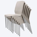 SILLA SHIA SIN BRAZO TAUPE