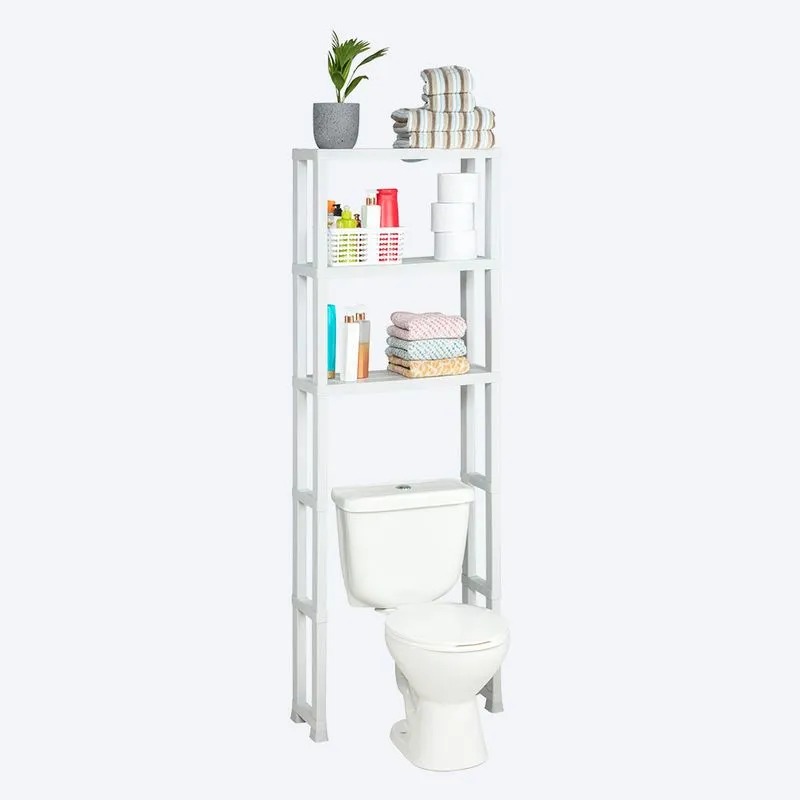 ESTANTE ORGANIZADOR BAÑO 3 NIVELES BLANCO