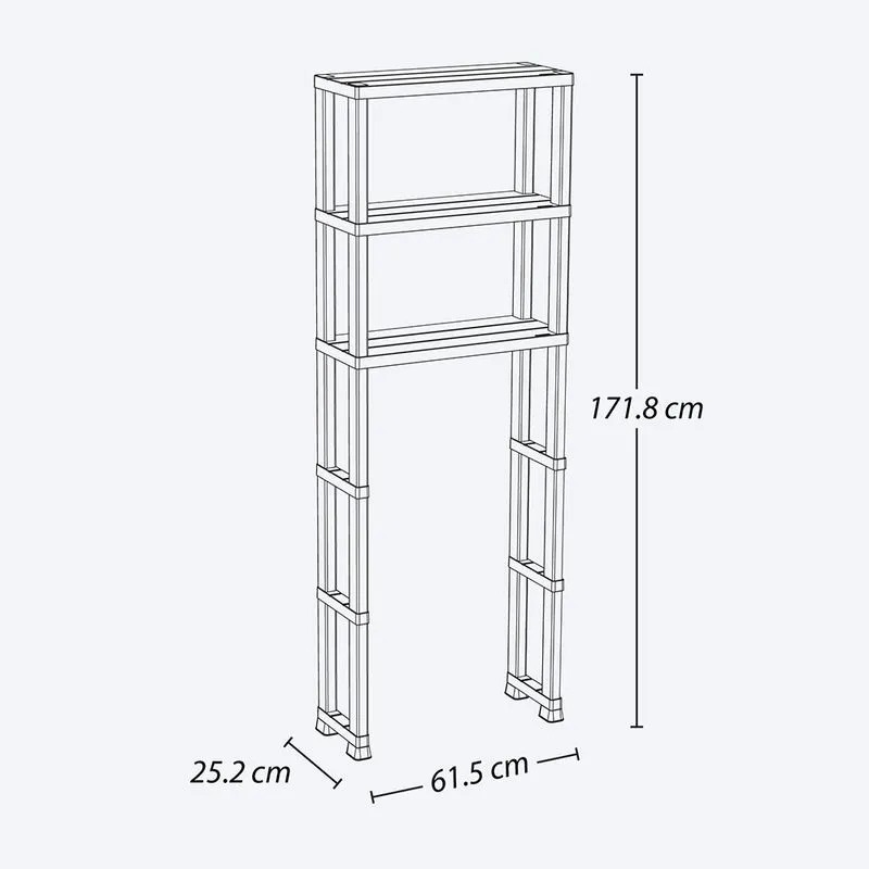ESTANTE ORGANIZADOR BAÑO 3 NIVELES BLANCO