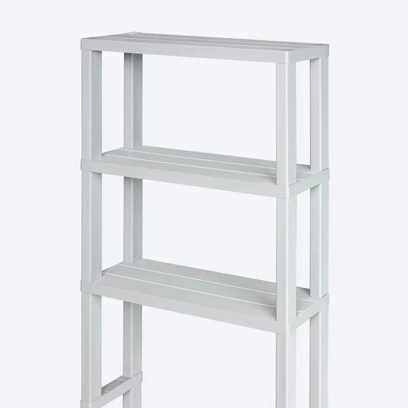 ESTANTE ORGANIZADOR BAÑO 3 NIVELES  GRIS HIELO