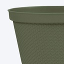 MACETERO OVALADO RAFIA 40CM VERDE