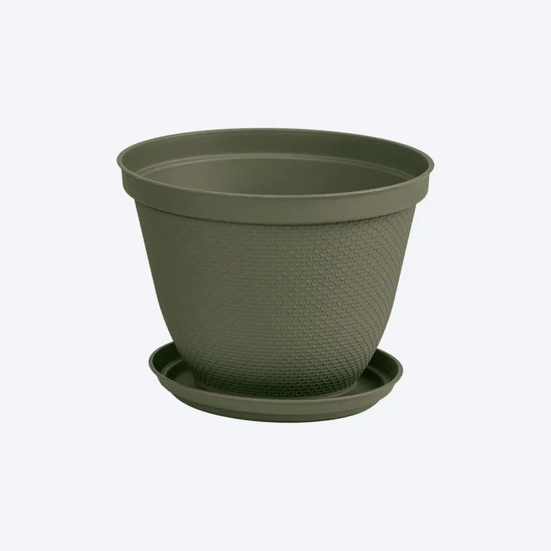 MACETERO RED RAFIA 25CM VERDE