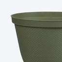 MACETERO RED RAFIA 30CM VERDE