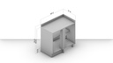MUEBLE PARA COCINA MALI 930X900X518 MDP BLANCO, 200587.0001