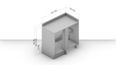 MUEBLE PARA COCINA MALI 930X900X518 MDP BLANCO, 200587.0001