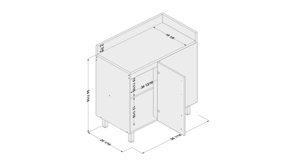 MUEBLE PARA COCINA FLORIPA MDP BLANCO, 180584.0001