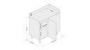 MUEBLE PARA COCINA FLORIPA MDP BLANCO, 180584.0001