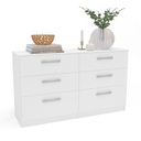 GAVETERO LYNX 6 GAVETAS BLANCO, 230433.0001