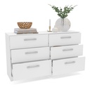 GAVETERO LYNX 6 GAVETAS BLANCO, 230433.0001