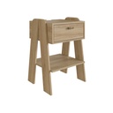 MESA DE NOCHE/VELADOR TERNI CON TOMA ELECTRICA AVEIRO OAK, CB220AVAV