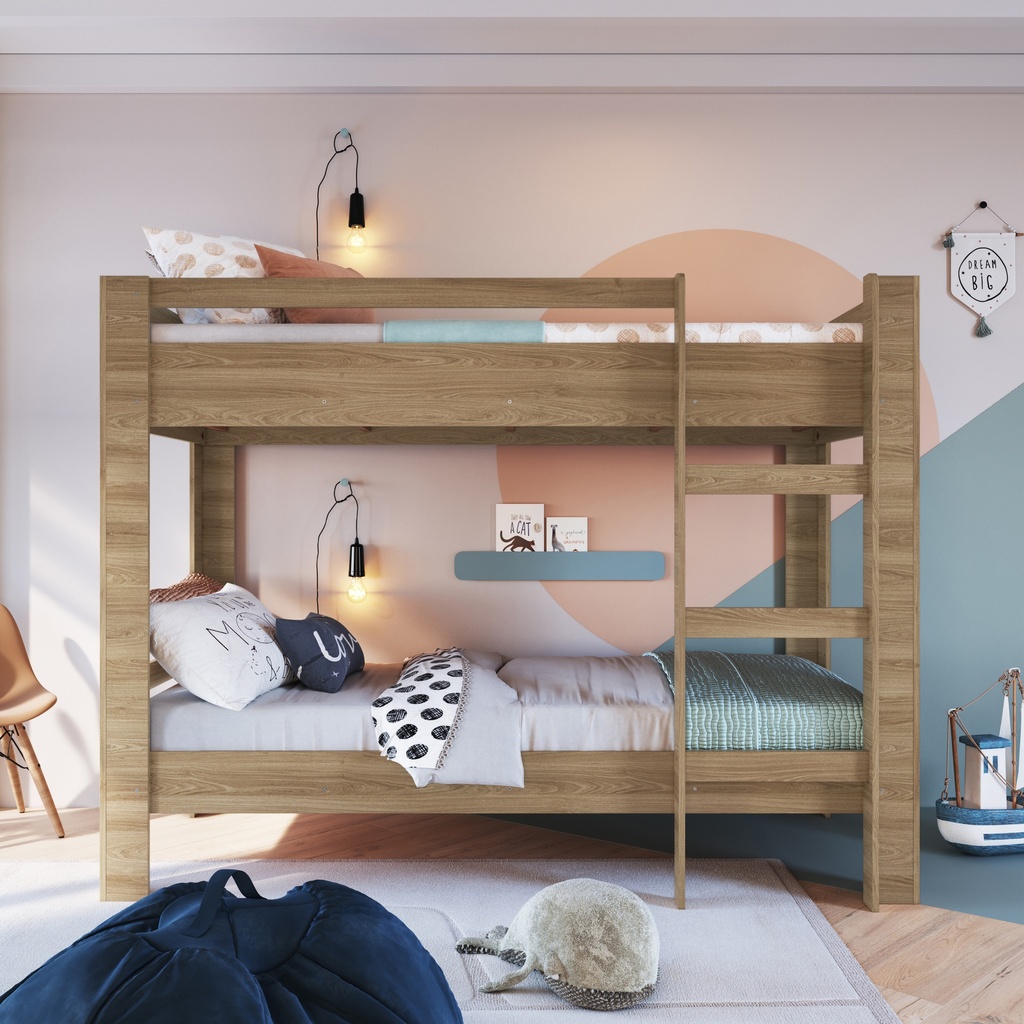 CAMAROTE INFANTIL SLIM AVEIRO OAK 190X80, BI020AVAV
