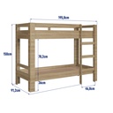CAMAROTE INFANTIL SLIM AVEIRO OAK 190X80, BI020AVAV