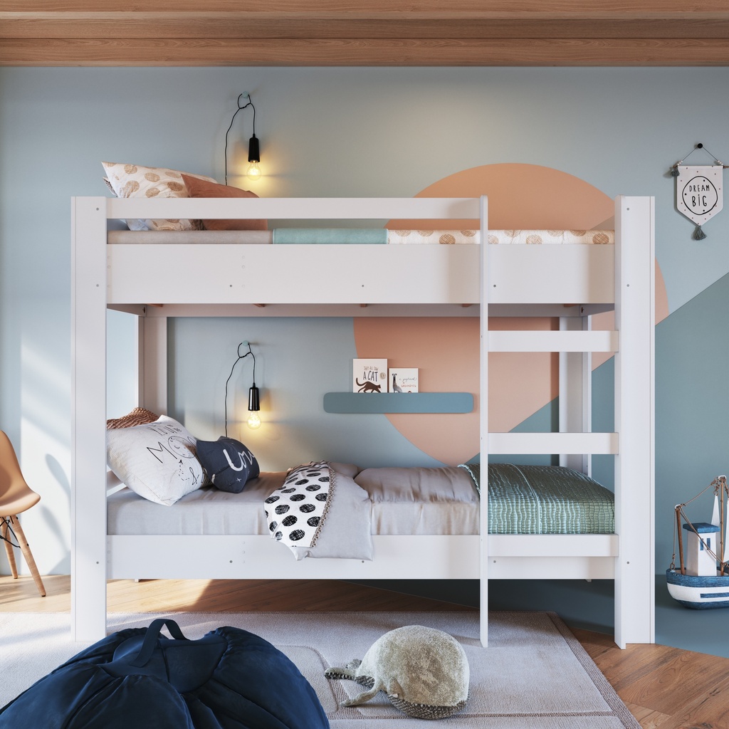 CAMAROTE INFANTIL SLIM BLANCO 190X80 , BI020BCBC