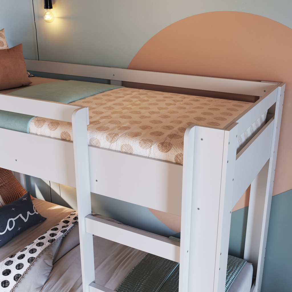 CAMAROTE INFANTIL SLIM BLANCO 190X80 , BI020BCBC
