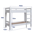 CAMAROTE INFANTIL SLIM BLANCO 190X80 , BI020BCBC