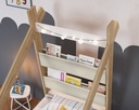 CAMA CABANA LIBRERO COR ITAPUA CON BLANCO 190X80, CCM030ITBC