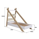 CAMA CABANA LIBRERO COR ITAPUA CON BLANCO 190X80, CCM030ITBC