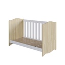 CUNA 3 EN 1 LINEA ENCANTO ROBLE ARAGUAIA CON BLANCO 130X60, ENC001CABC