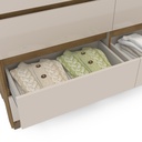 GAVETERO COIMBRA DE 8 GAVETAS  FREIJO/OFF WHITE,  230072.0002