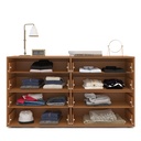 GAVETERO LISBOA DE 8 GAVETAS  FREIJO/BLANCO,  240838.0006