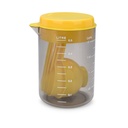 VASO MEDIDOR+CUCHARA DESCOMPLICA-AMARIL