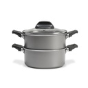 LINEA ESPECIARIAS - EN ALUMINIO - COR E VAPOR C/TAPA Ø16CM 1,45L PLATA 
