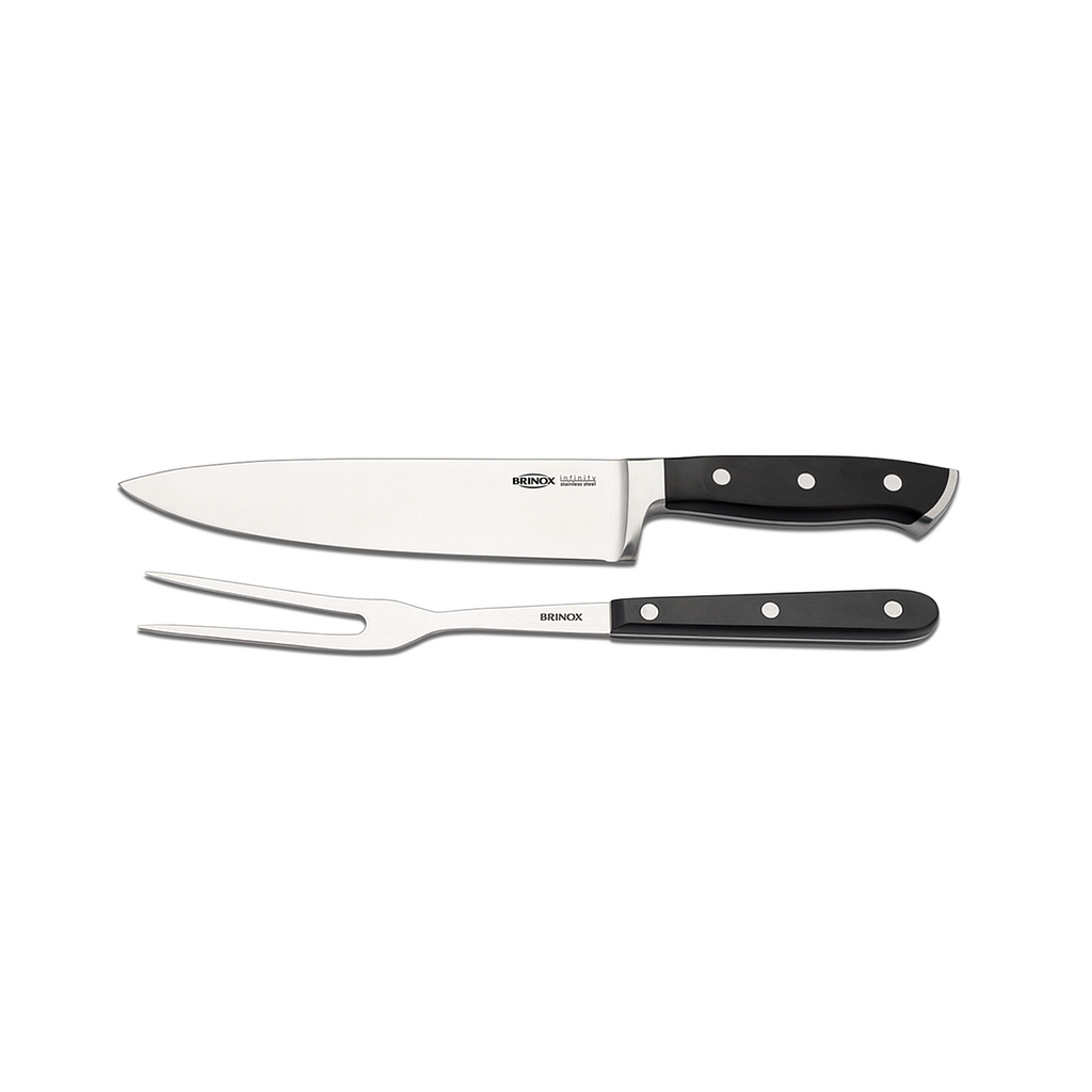 LINEA LYON - EN ACERO INOXIDABLE - JUEGO DE CUCHILLOS EN ACERO INOXIDABLE 2PZS INFINITY