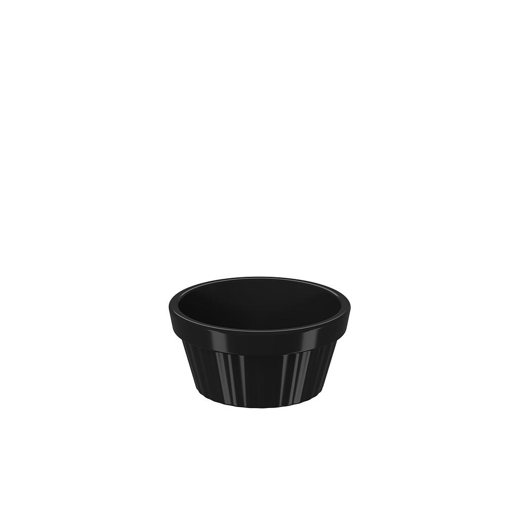 RAMEKIN DE PLASTICO UNO 30ML NEGRO 5.5 x 2.7 cm