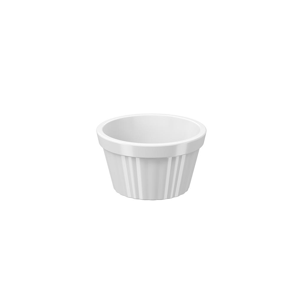 RAMEKIN DE PLASTICO UNO 90ML BLANCO 7.3 x 4.1 cm