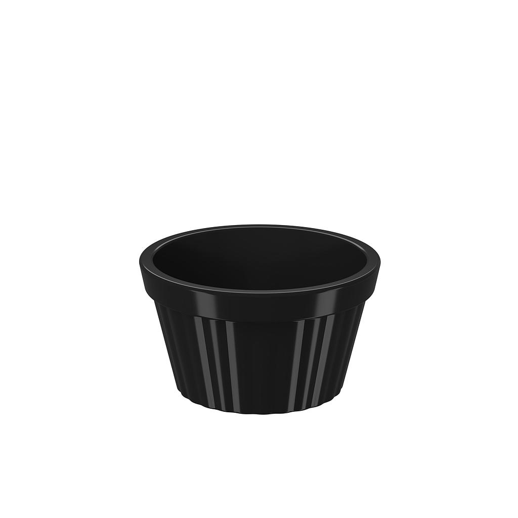 RAMEKIN DE PLASTICO UNO 90ML NEGRO 7.3 x 4.1 cm
