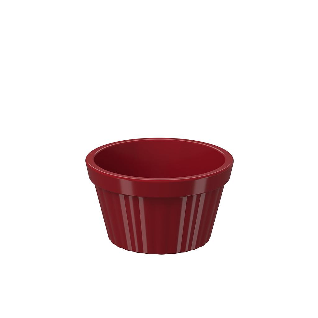 RAMEKIN DE PLASTICO UNO 90ML ROJO BOLD 7.3 x 4.1 cm