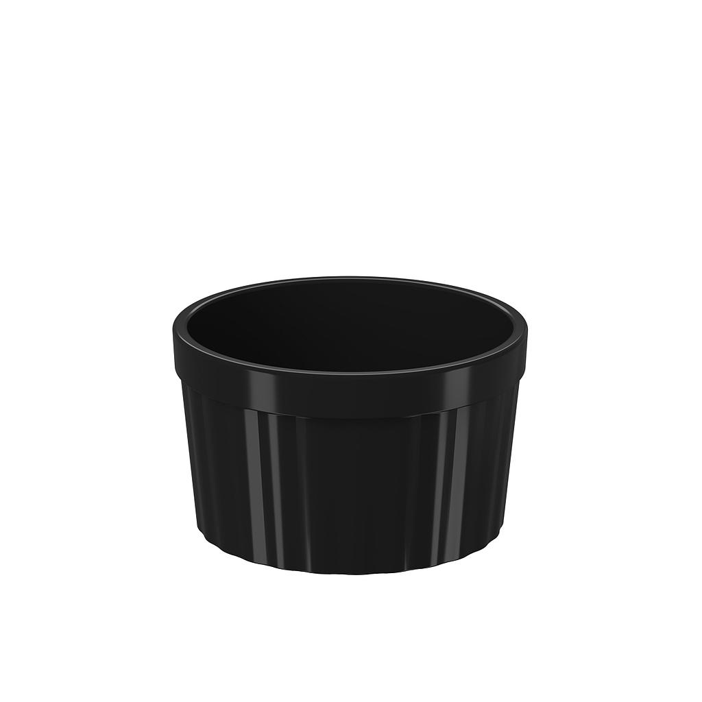 RAMEKIN DE PLASTICO UNO 150ML NEGRO 7.9 x 4.7 cm