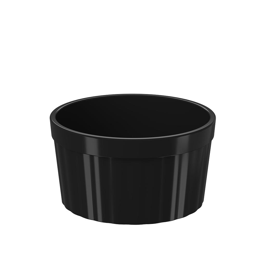 RAMEKIN DE PLASTICO UNO 220ML NEGRO 9.7 x 5.2 cm