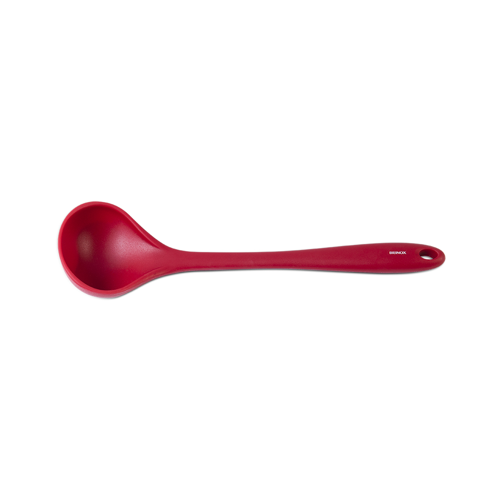 CUCHARÓN DE SILICONA 28CM FLEX-ROJO