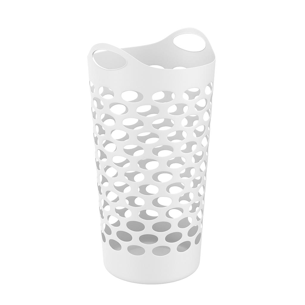 CESTA DE PLASTICO FLEXIBLE GRANDE BUBBLE BLANCO
