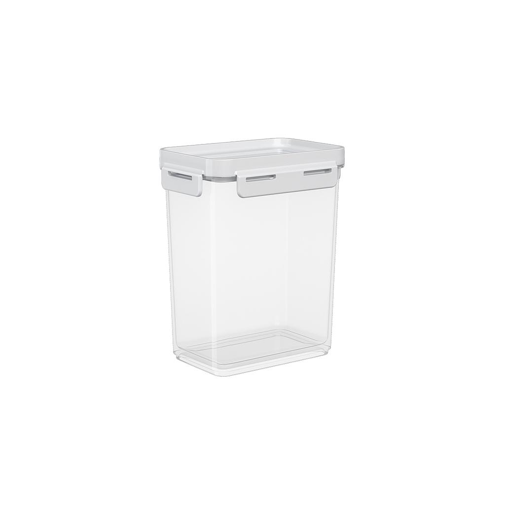 CONTENEDOR HERMETICO DE PLASTICO 900ML FLAP BLANCO 