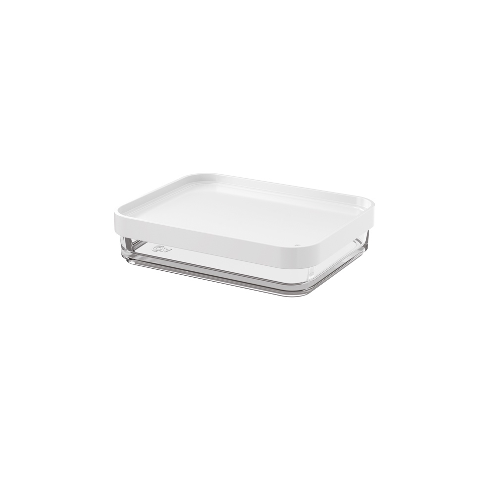 POTE DE PLASTICO UNO 280ML CLEAR BLANCO 