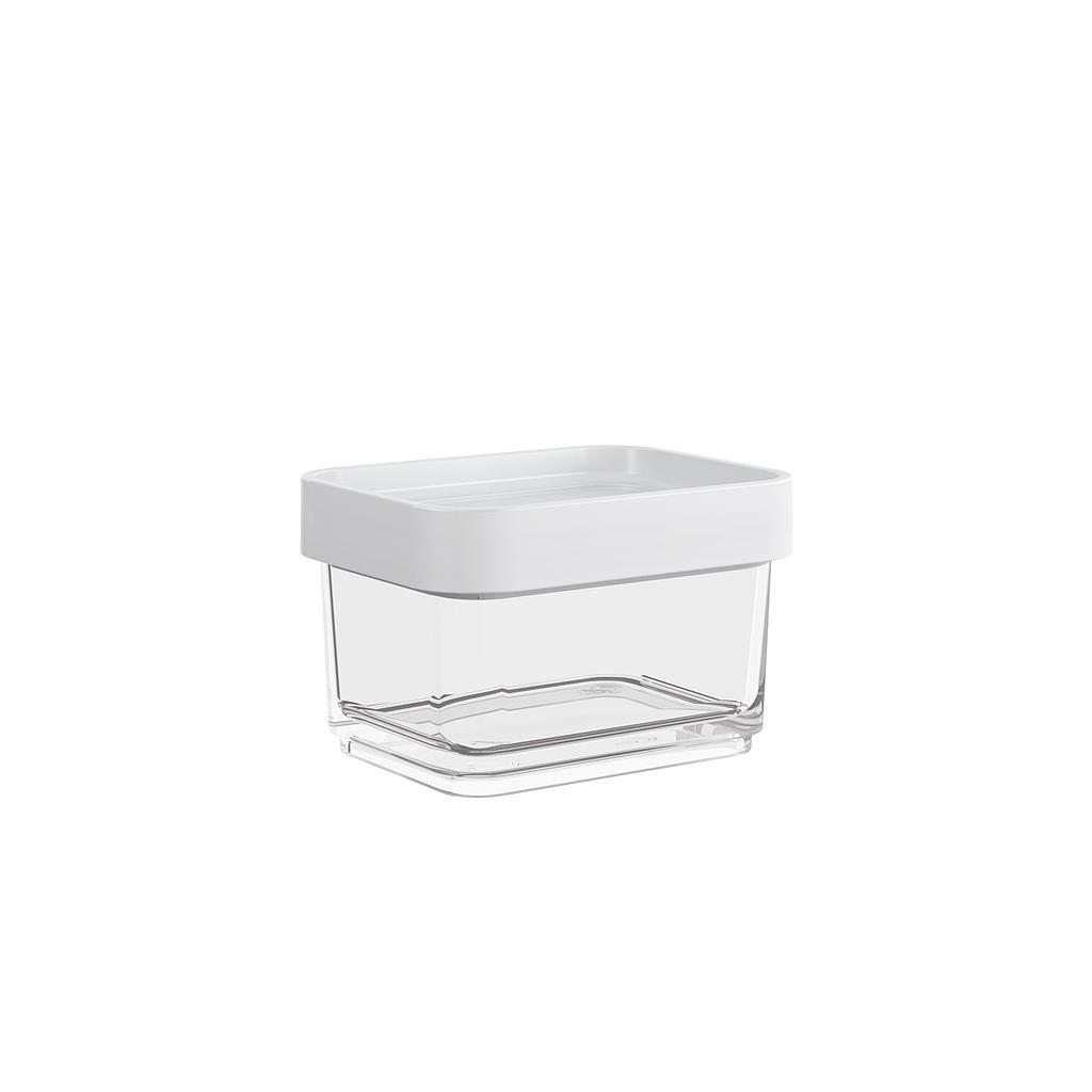 POTE DE PLASTICO MICRO 100ML CLEAR BLANCO 